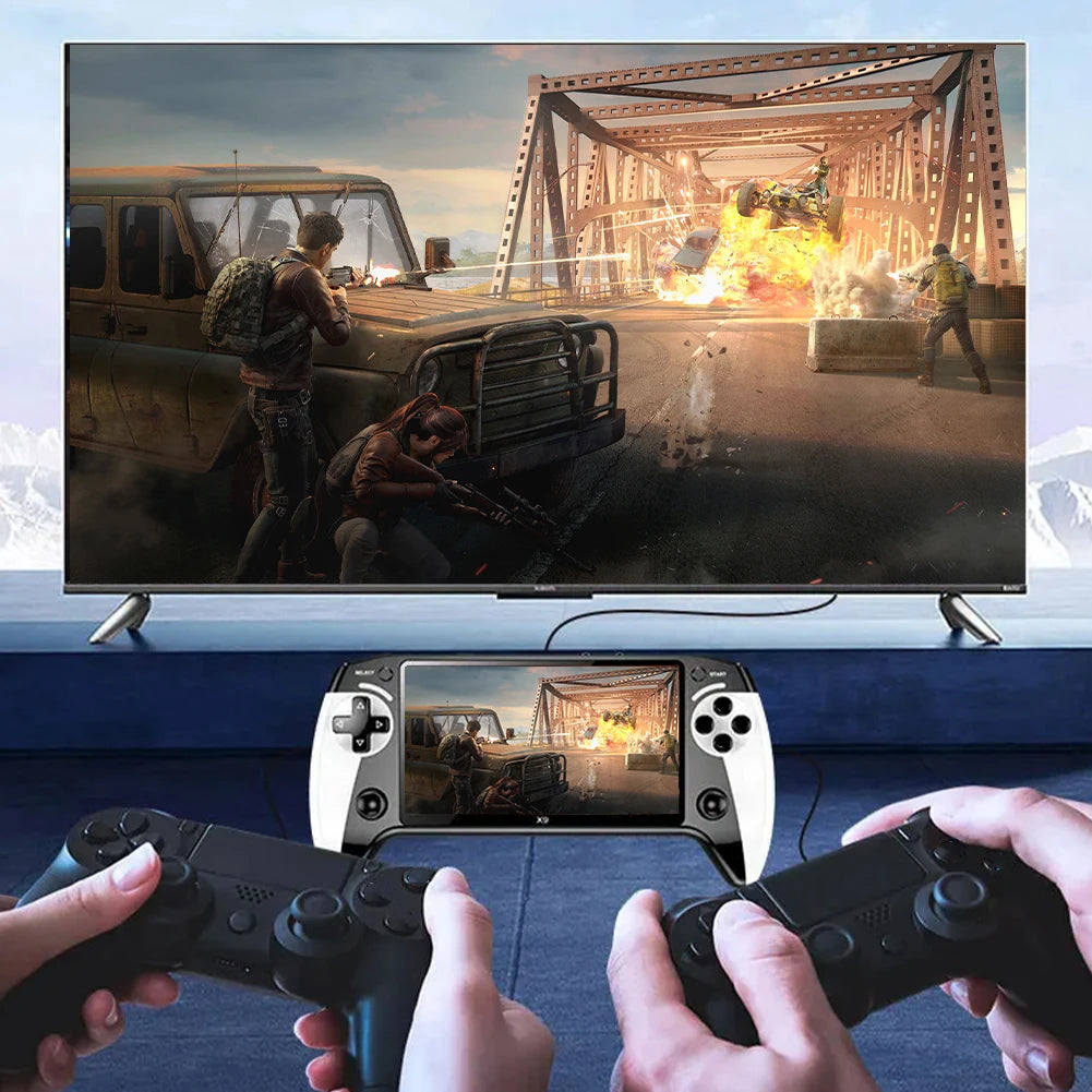 5.5 Inch Screen Handheld Game Console 1500mAh Electronic Game Player Type-C Charging Portable Game Player for Kids Adults