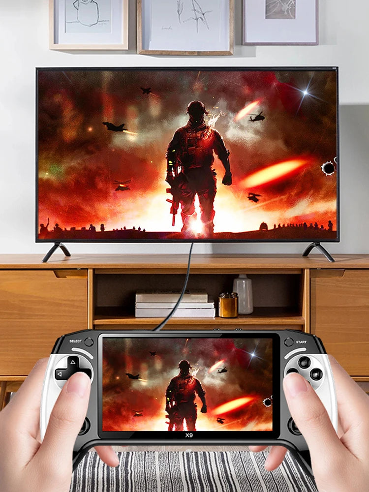 5.5 Inch Screen Handheld Game Console 1500mAh Electronic Game Player Type-C Charging Portable Game Player for Kids Adults