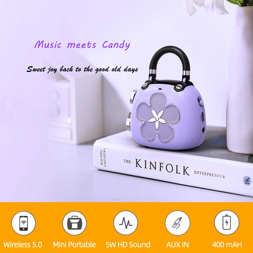 DOSS Mini Bluetooth 5.0 Speaker Candy 5W Mighty Sound Cute MP3 Music Player Sound Box Wireless Portable Speakers Ideal Gift Idea