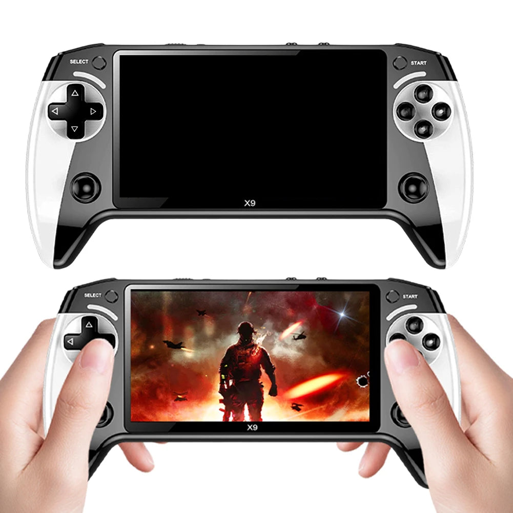 5.5 Inch Screen Handheld Game Console 1500mAh Electronic Game Player Type-C Charging Portable Game Player for Kids Adults