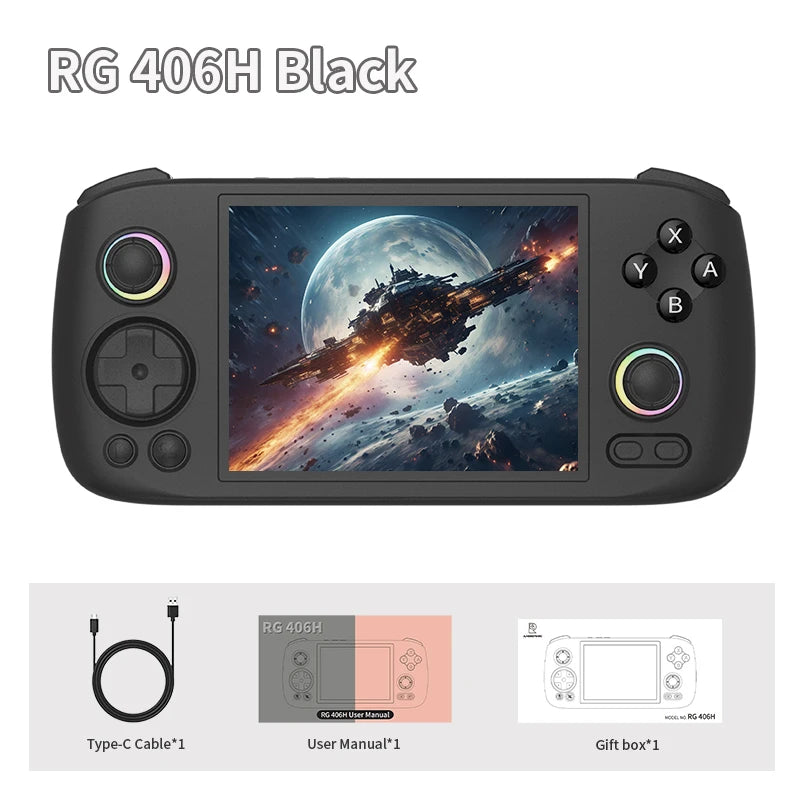 Anbernic RG 406H Retro Handheld Game Console 4inch IPS Multi-touch Screen 5000mAh Android Video Games Player Support FOTA Update