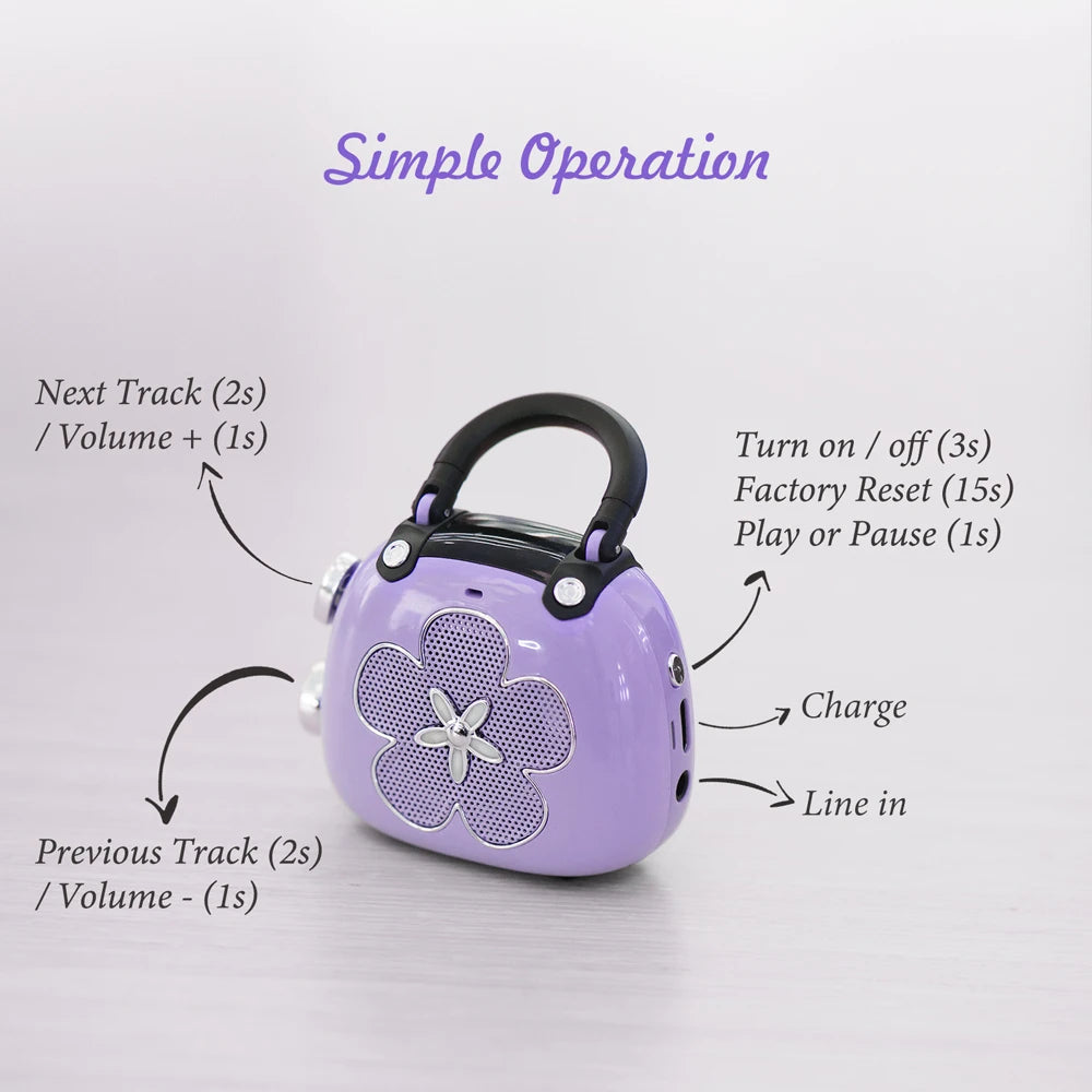 DOSS Mini Bluetooth 5.0 Speaker Candy 5W Mighty Sound Cute MP3 Music Player Sound Box Wireless Portable Speakers Ideal Gift Idea